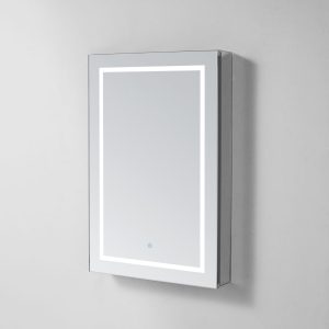 AQUADOM Royale Plus 24 inches x 30 inches Right Sided LED Lighted Mirror Glass Medicine Cabinet for Bathroom