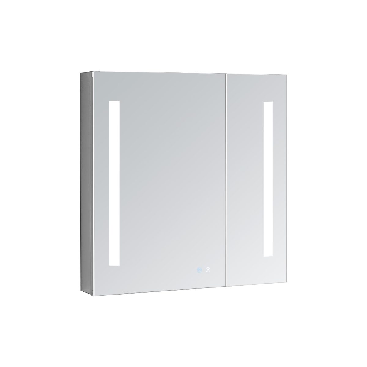 AQUADOM Signature Royale 30 inches x 40 inches LED Lighted Mirror Glass Medicine Cabinet for Bathroom