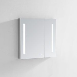 AQUADOM Signature Royale 36 inches x 40 inches LED Lighted Mirror Glass Medicine Cabinet for Bathroom