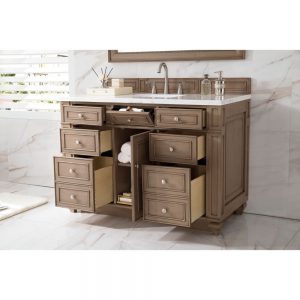 Bristol 48" cabinet drawers open