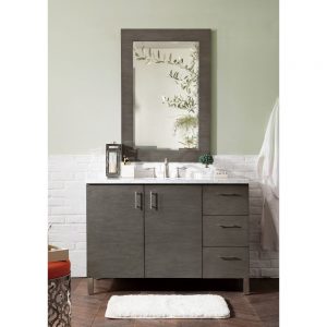 Metropolitan 48 inch Bathroom Vanity in Silver Oak