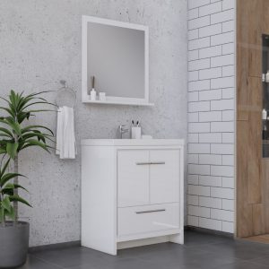 Sortino 30 Inch Bathroom Vanity, White