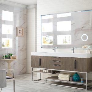 Columbia 72 inch Ash Gray Double