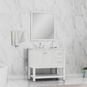 White 36 inch vanity