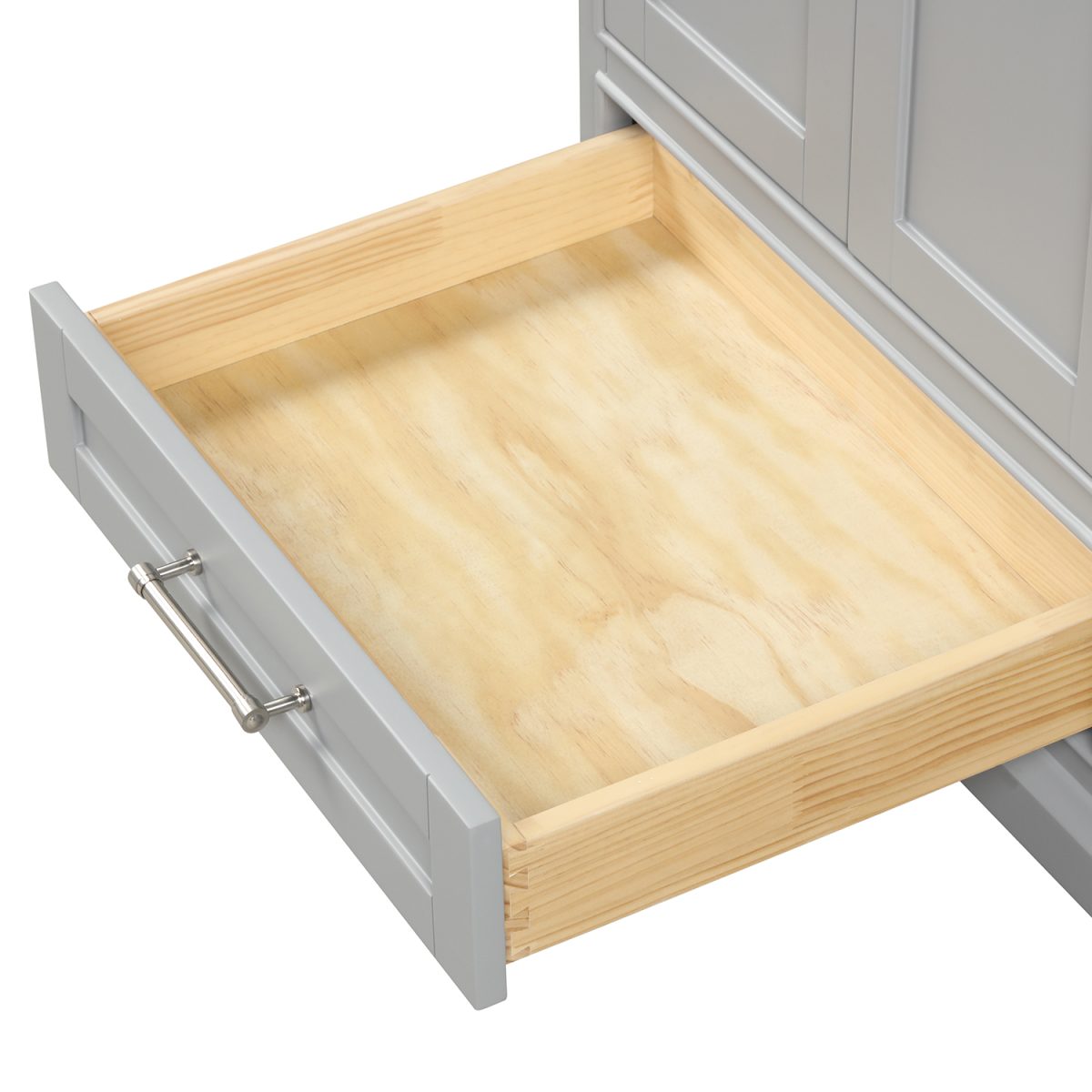 Copenhagen 36 inch Bathroom Vanity Metal Gray With Carrara Marble Top