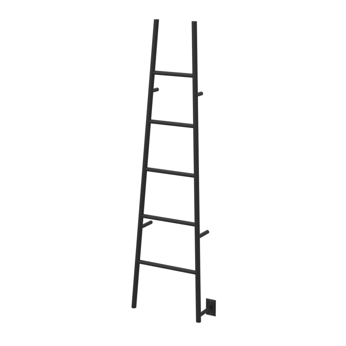 Jeeves Model A Ladder 5 Bar Hardwired Drying Rack in Matte Black