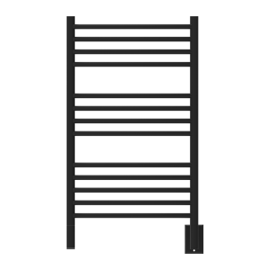 Jeeves Model C Curved 13 Bar Hardwired Towel Warmer in Matte Black