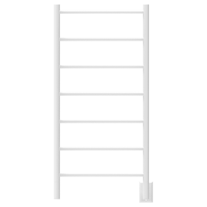 Jeeves Model J Straight 6 Bar Hardwired Drying Rack in White