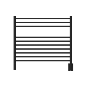 Jeeves Model K Straight 10 Bar Hardwired Towel Warmer in Matte Black