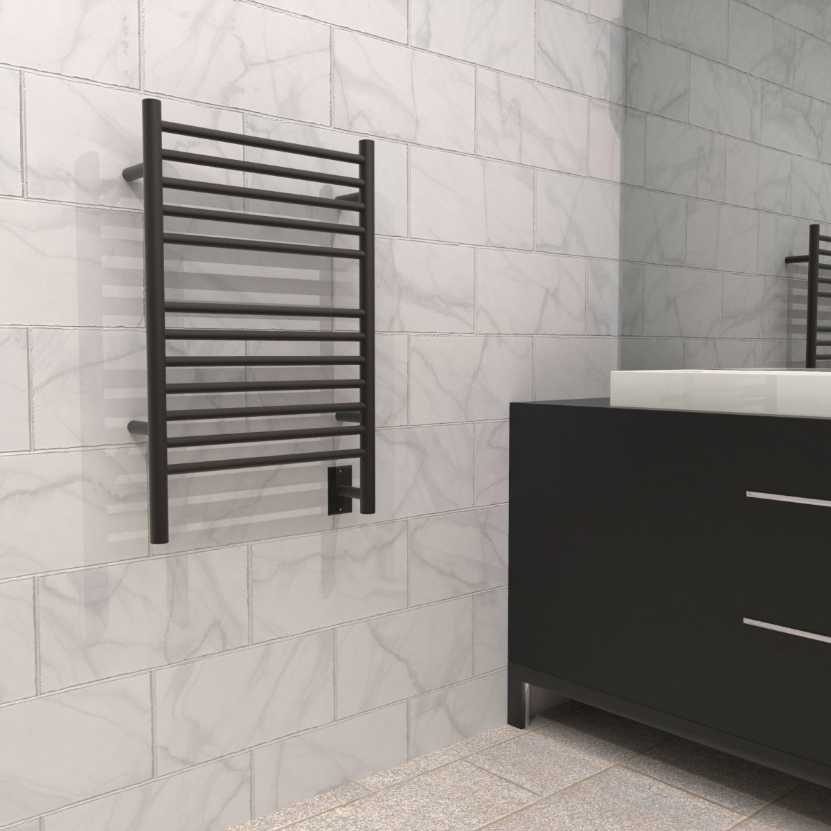 12-Bar Hardwired Towel Warmer in Oil Rubbed Bronze