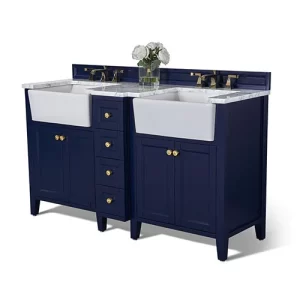 Adeline 60 in. Bath Vanity Set in Heritage Blue