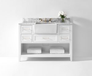 Hayley 48" Bath Vanity Set in White 