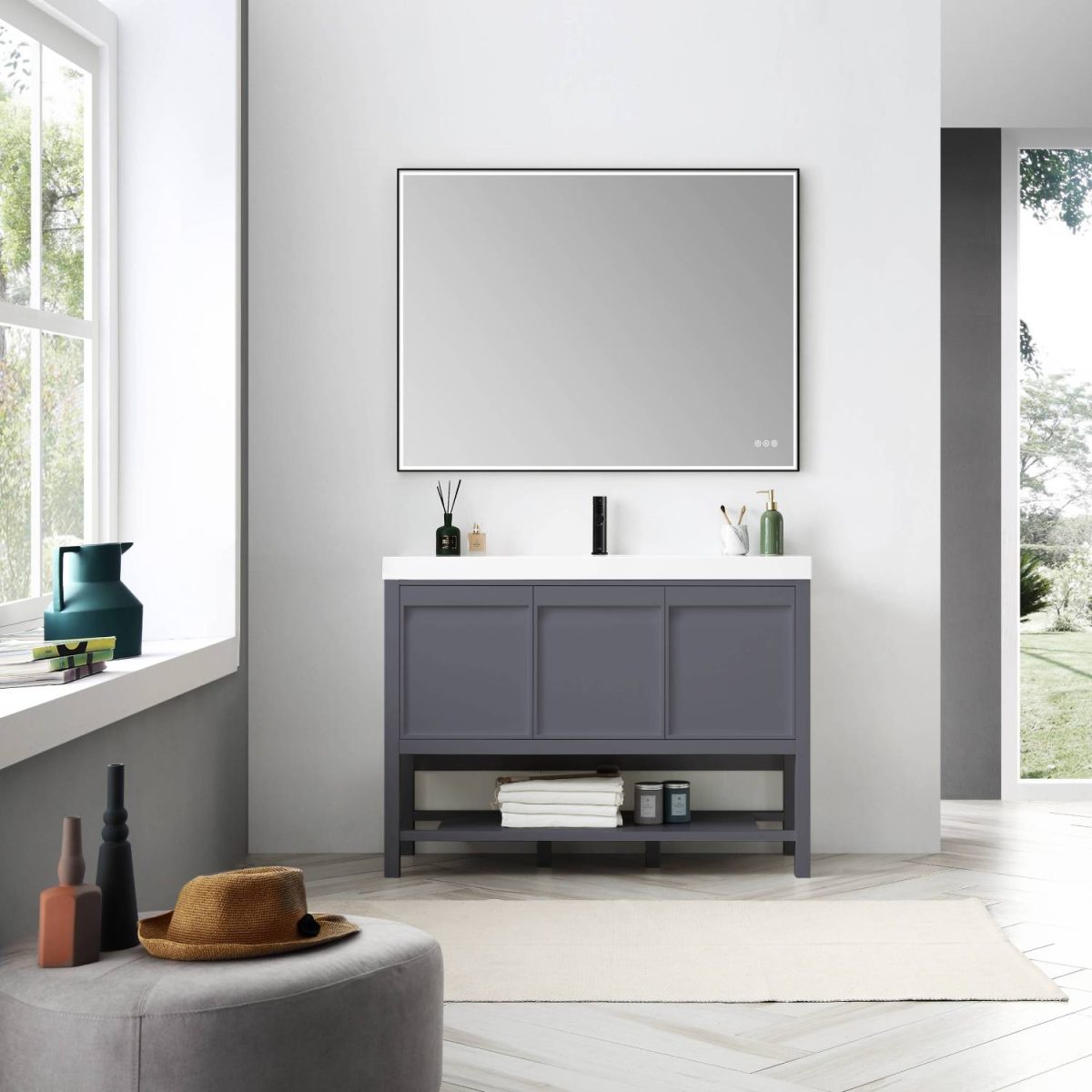 48" single bathroom vanity