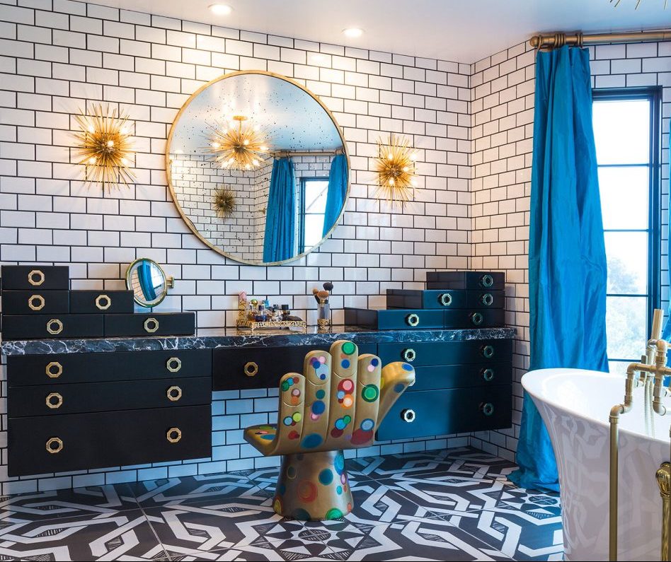 eclectic bathroom design