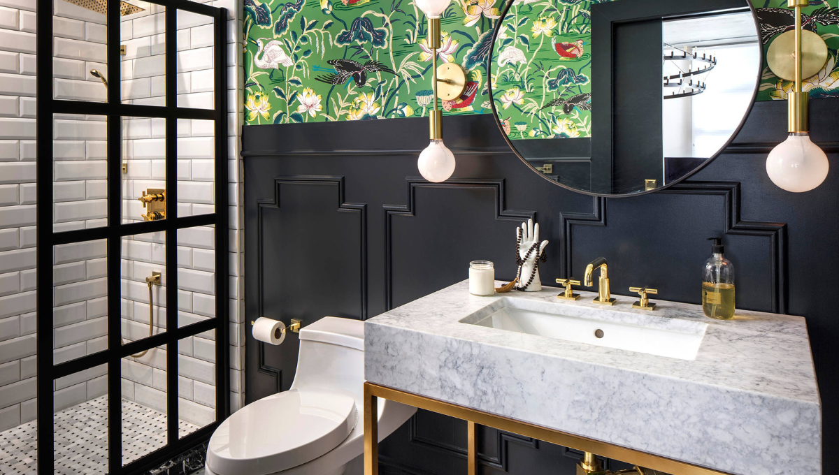 eclectic bathroom design