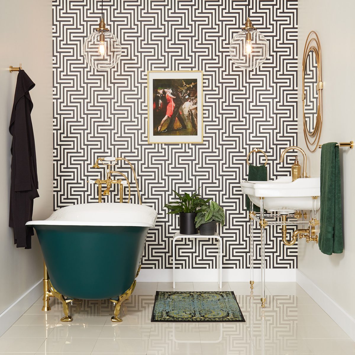 eclectic bathroom design