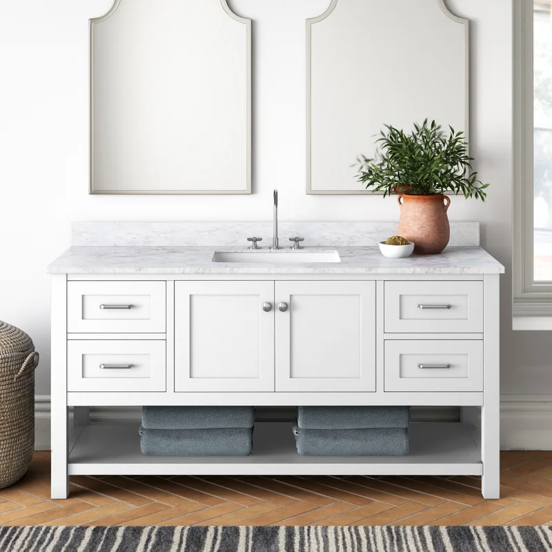 white bathroom vanities