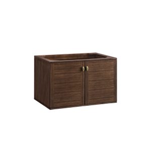 Amberly 36" Bathroom Vanity Cabinet In Mid-Century Walnut