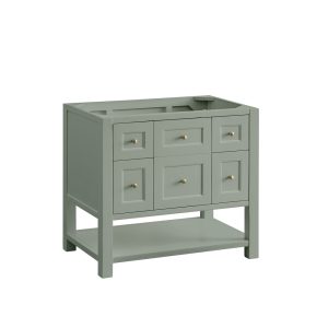 Breckenridge 36" Bathroom Vanity Cabinet In Smokey Caledon