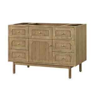 Laurent 48" Single Vanity Cabinet In Light Natural Oak