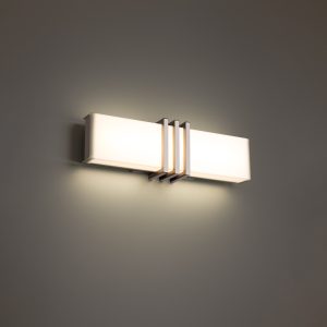 Minibar Bathroom Vanity Sconce 28" in Brushed Nickel