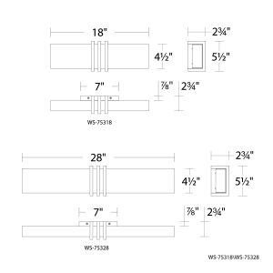 Minibar Bathroom Vanity Sconce 28" in Black