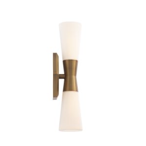 Locke Bathroom Vanity Sconce 18" in Aged Brass