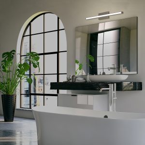 Parallax Bathroom Vanity Sconce 18" in Brushed Nickel