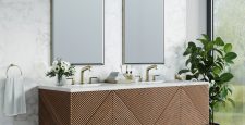 Marcello 72" Single Vanity in Chestnut with Ethereal Noctis Top