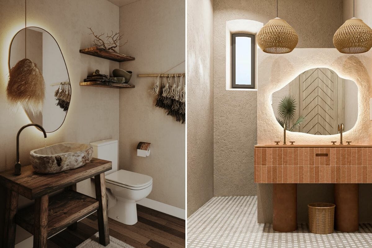 Modern Organic Bathroom Design