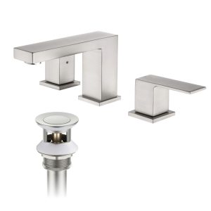 Quadra 8" Widespread Bathroom Sink Faucet Brushed Nickel