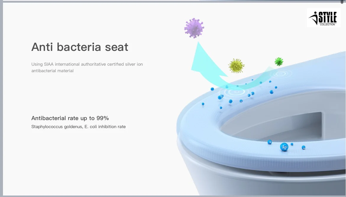 Anti bacterial toilet seat