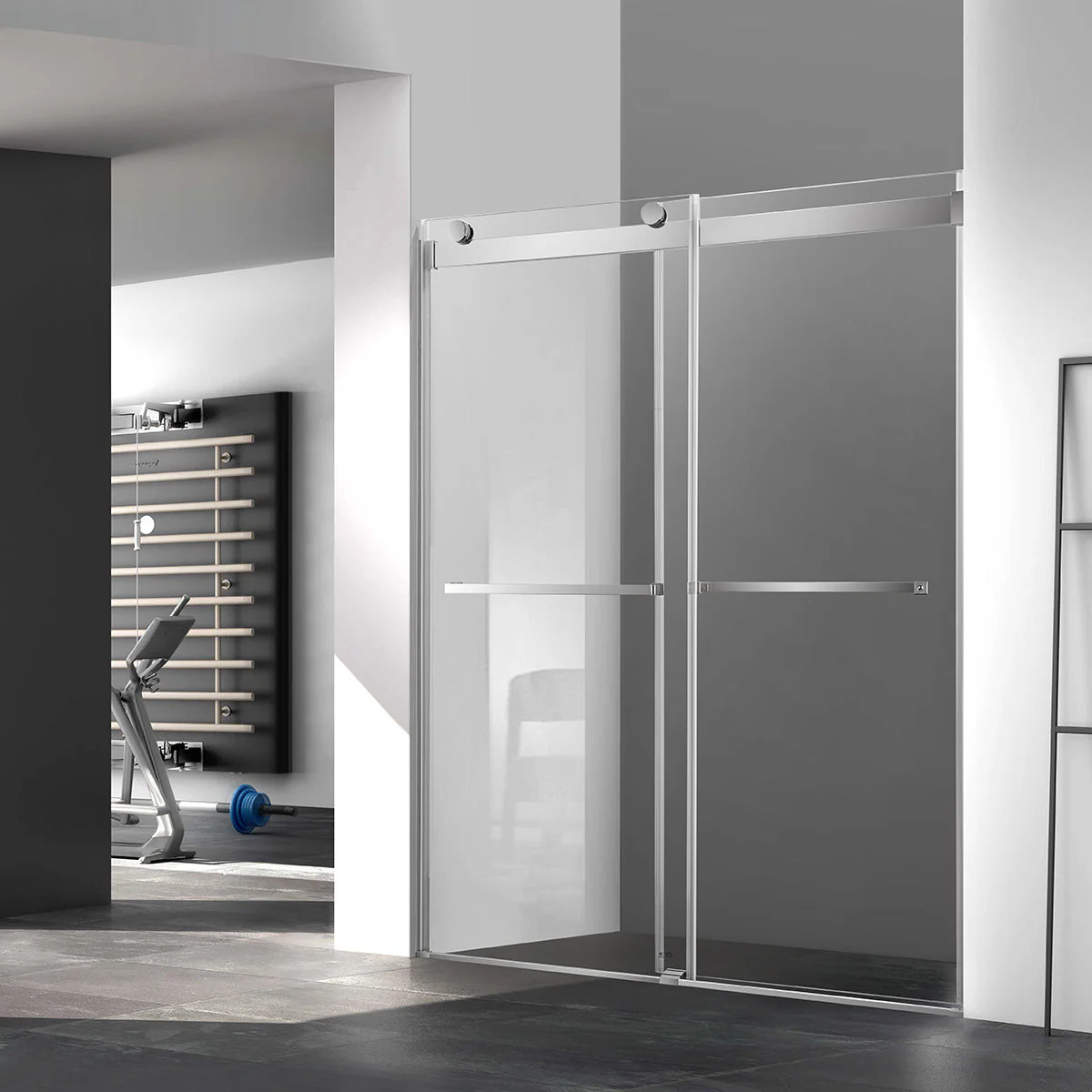 Ayden Frameless Bypass Sliding Shower Door