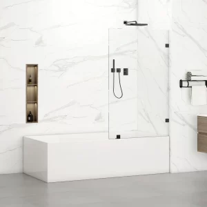 Isabel 30W x 66H Bathtub Screen Door Frameless